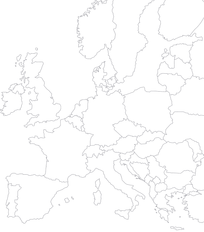 europe map - Car Sharing - Partage de Véhicules Simplifié