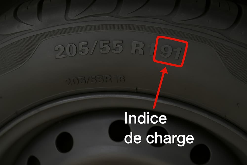 Indices de vitesse et de charge des pneus
